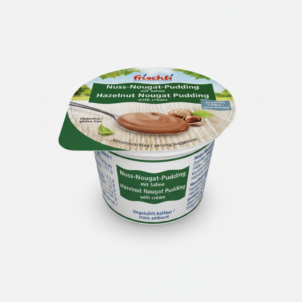 Frischli Nuss-Nougat-Pudding mit Sahne 85 g
