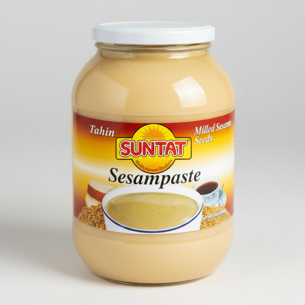 SUNTAT Tahin Sesampaste 1500ml 1550g Glas