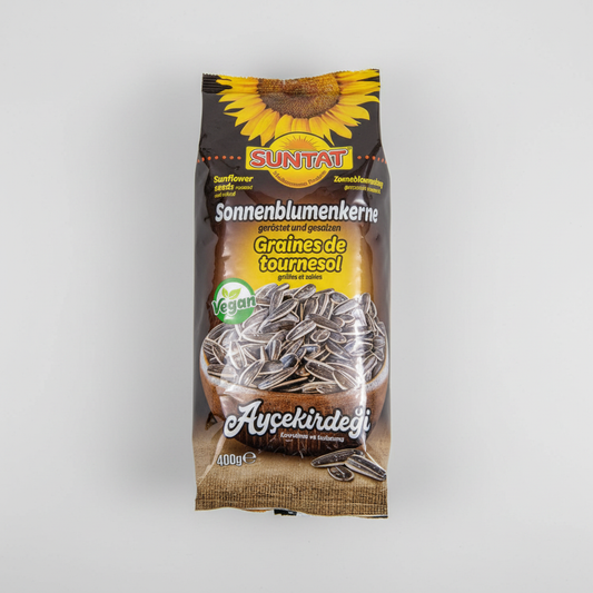 SUNTAT schwarze Sonnenblumenkerne geröstet gesalzen 400g