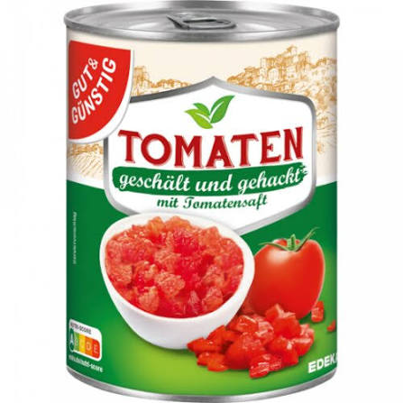 G&G Tomaten, gehackt 400g / G&G Domates, doğranmış 400g