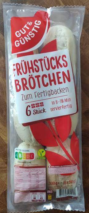 GUT&GÜNSTIG Frühstück Brötchen 6 ST 300 g / GUT&GÜNSTIG Kahvaltı Ekmeği 6 Adet 300 g