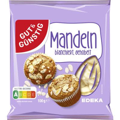GUT&GÜNSTIG Mandeln gehobelt 100 g / İnce Dilimlenmiş Haşlanmış Badem 100 g