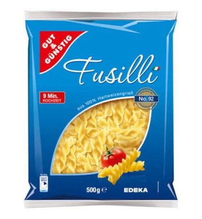 GUT&GÜNSTIG Fusilli 500 g / GUT&GÜNSTIG burgu makarna 500 g