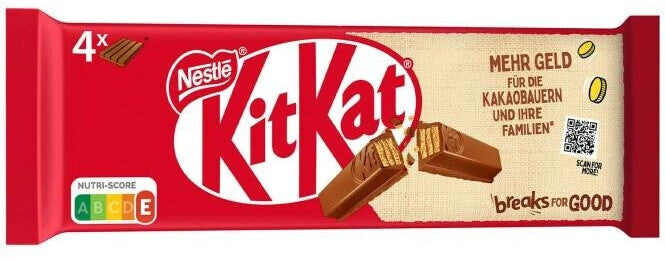 KitKat Classic Knusperwaffel Milchschokolade 4er Multipack 4x41,5 g