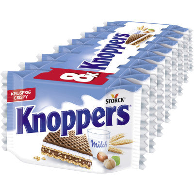 Knoppers Waffelschnitte Milch-Haselnuss-Schnitte 8er Multipack 200 g