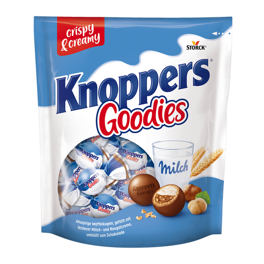 Knoppers Goodies Schokoladenkugeln mit Milchcreme, Nougat & Waffel 180 g