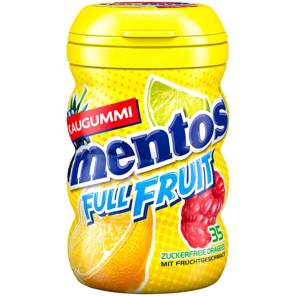 Mentos Gum Full Fruit Kaugummi zuckerfrei 3 Sorten 70 g