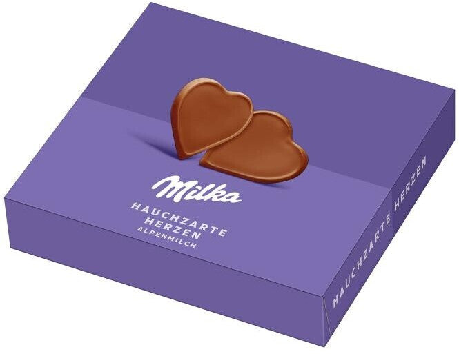 Milka I Love Milka Hauchzarte Herzen Alpenmilch-Schokolade 130 g