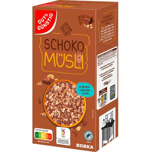GUT&GÜNSTIG Müsli Schoko 750 g / Çikolatalı Müsli 750 g