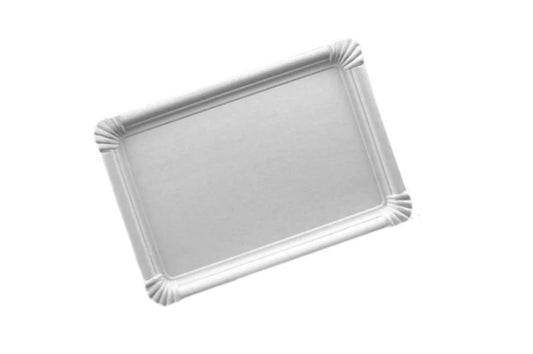 GUT&GÜNSTIG Einwegteller eckig weiß 13x20cm 20 ST – Tek Kullanımlık Tabak 20 Adet