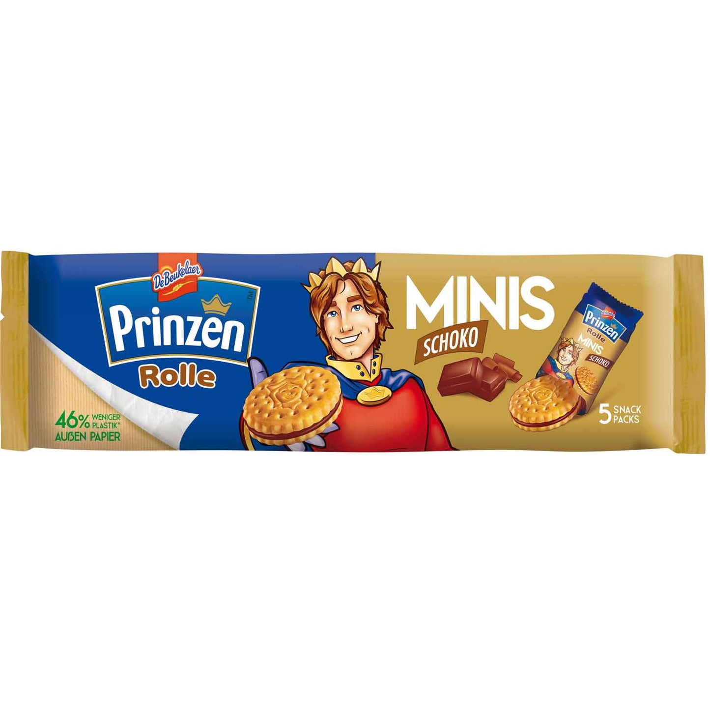 Prinzen Rolle Minis Schokolade 5 ST 187,5 g / Prinzen Rolle Minis Cikolatali Mini Biskuvi 5 Paket 187,5 g