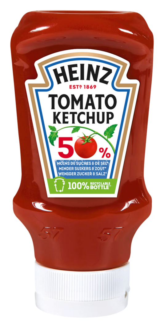 Heinz Tomato Ketchup 50% weniger Zucker & Salz 500 ml
