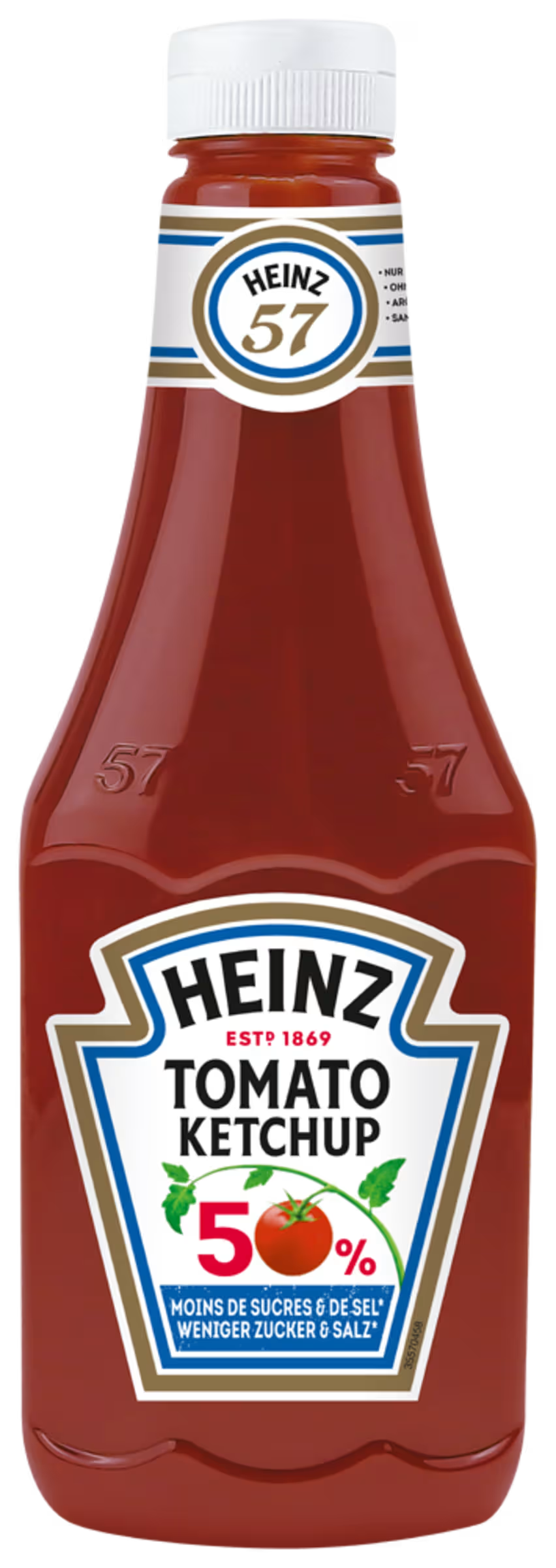 Heinz Tomato Ketchup mit Zucker & Salz Großflasche 875 ml