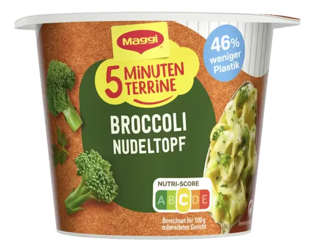 Maggi 5 Minuten Terrine Brokkoli-Nudeltopf 50 g