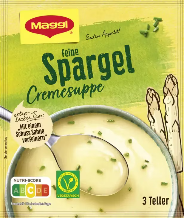 Maggi GAP Spargel-Cremesuppe Suppenpulver ergibt 750 ml