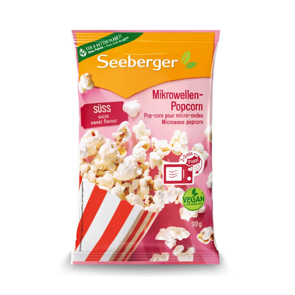 Seeberger Mikrowellen-Popcorn suess 90 g / Seeberger Mikrodalga Tatli Popcorn 90 g