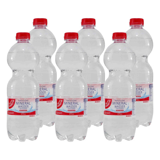 GUT&GÜNSTIG Mineralwasser Still 9x0,5 l DPG / GUT&GÜNSTIG Doğal Maden Suyu (Hareketsiz) 9x0,5 l DPG