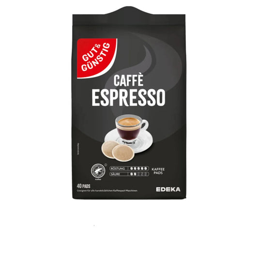 GUT&GÜNSTIG Kaffeepads Espresso 40 ST 280 g / GUT&GÜNSTIG Espresso Kahve Pedi 40 Adet 280 g