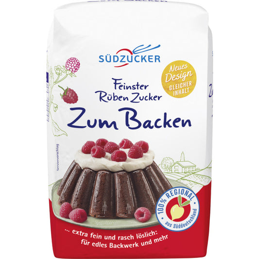 Südzucker Feinster Rübenzucker Backen 1 kg / Südzucker İnce Pancar şekeri Pasta & Fırın 1 kg