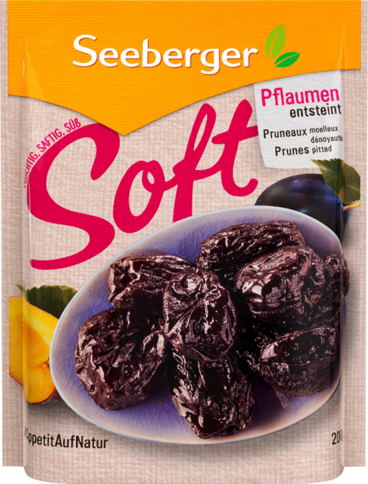 Seeberger Soft Pflaumen entsteint 200 g / Seeberger Yumusak Cekirdeksiz Erik 200 g