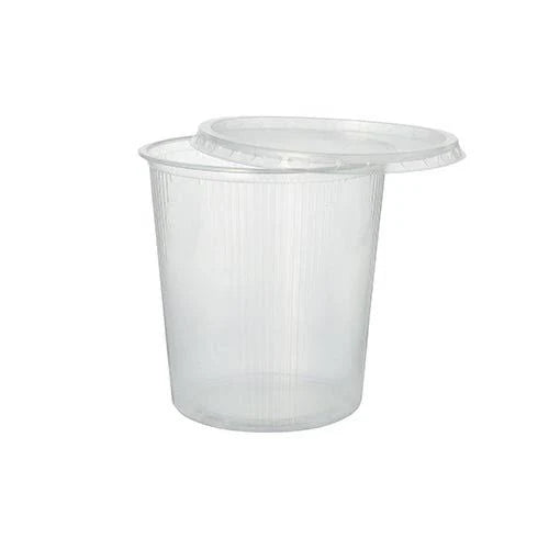 Starpak Verpackungsbecher PP rund transparent 500 ml 100 ST – Yuvarlak Ambalaj Kabı 500ml 100 Adet