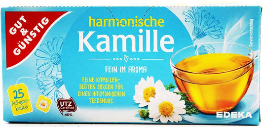 GUT&GÜNSTIG Kamillentee 25 ST 1,5 g / GUT&GÜNSTIG Papatya Çayı 25 adet 1,5 g