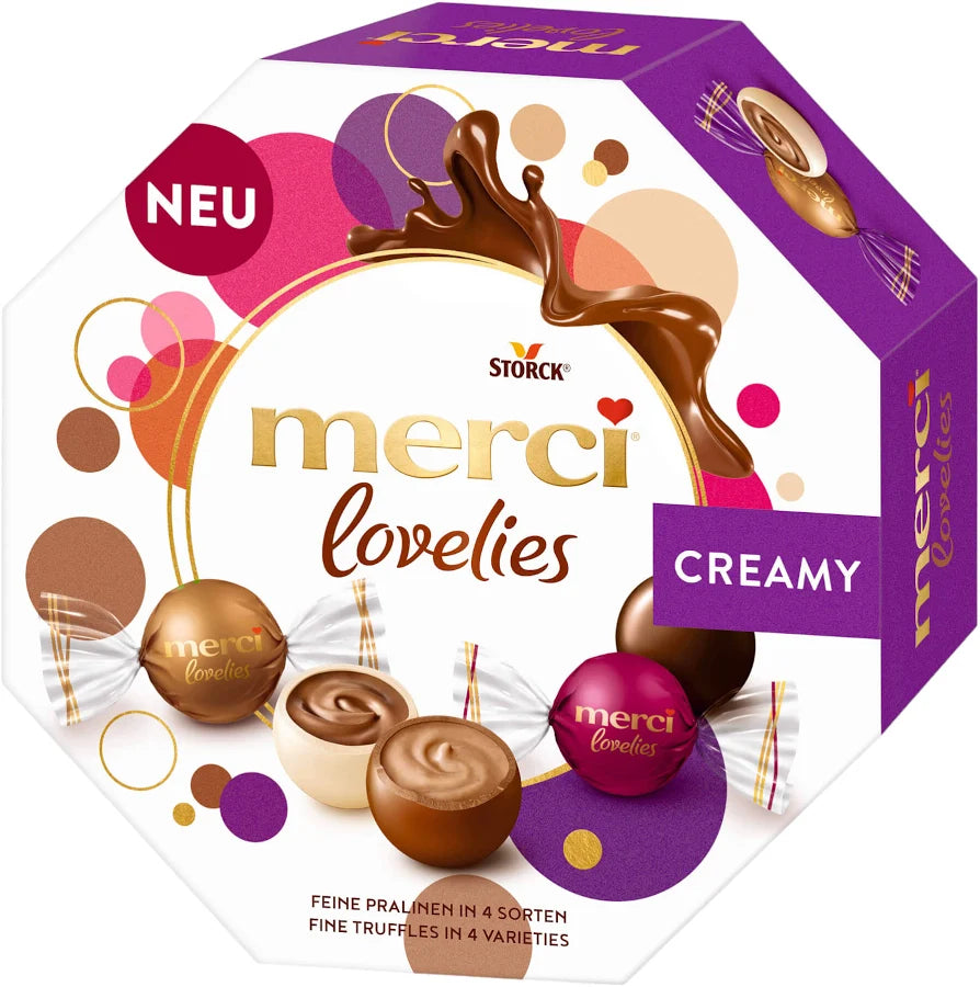 Merci Lovelies Creamy Cremige Schokoladen-Pralinen Mischung 185 g