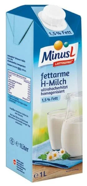 MinusL H-Milch 1,5% 1 l / MinusL Laktosuz Uzun Omurlu Yarim Yagli Sut %1,5 1 l
