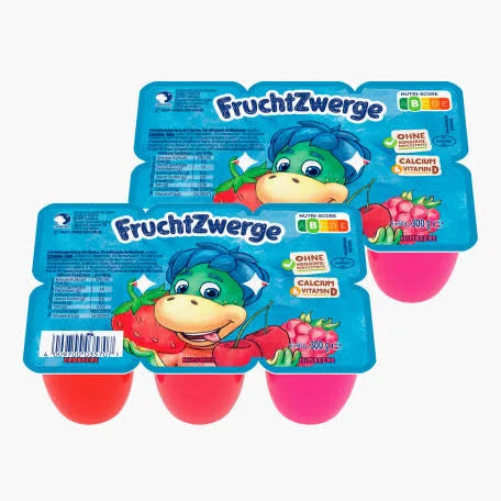 Danone Fruchtzwerge Erdbeere-Himbeere-Kirsche 6x50 g - Meyveli Cocuk Yogurdu 6x50 g