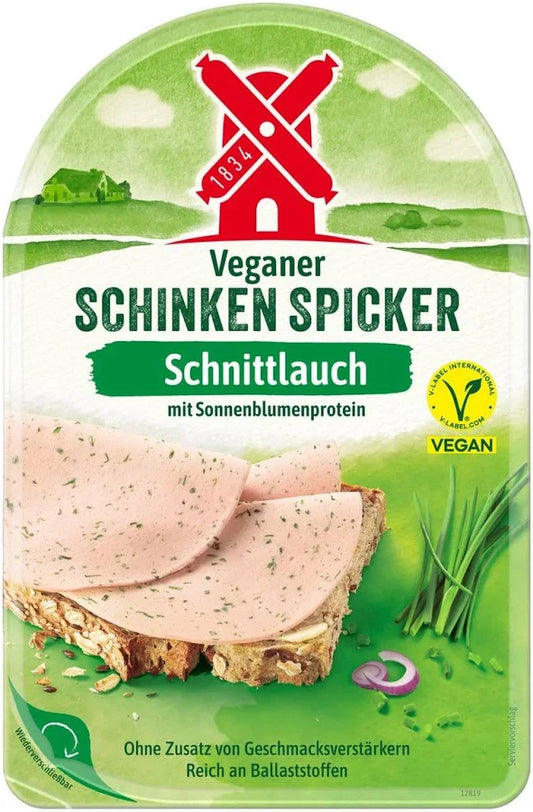 Rügenwalder Mühle Veganer Schinken Spicker Schnittlauch 80 g / Rügenwalder Mühle Vegan Jambon Frenk Soganı 80 g