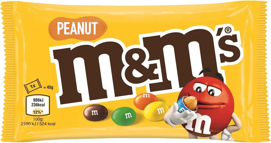M&M's Peanut Erdnüsse in Milchschokolade 45 g