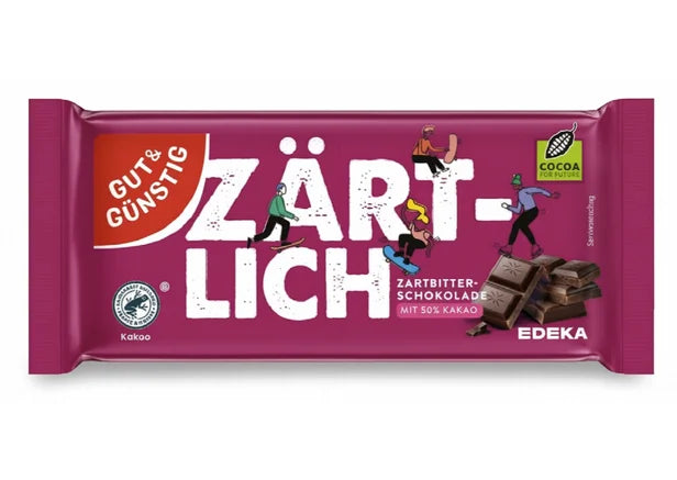 GUT&GÜNSTIG Zartbitterschokolade mind. 50% Kakao Tafelschokolade 100 g
