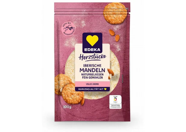 EDEKA Herzstücke Mandeln blanchiert gemahlen 100 g - Blanché Öğütülmüş Badem 100 g