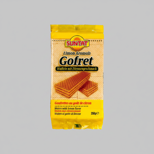 SUNTAT Limon Gofret - Gri Arka Plan