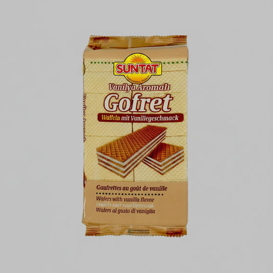 SUNTAT Vanilya Gofret - Kodsuz Gri Arka Plan