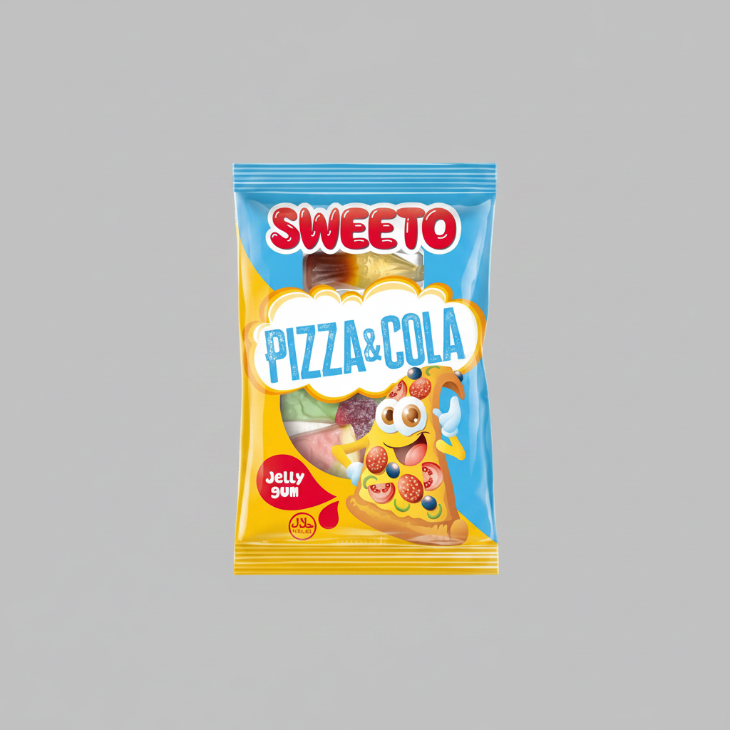 SWEETO Pizza - Gri Arka Plan