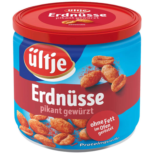 Ültje Erdnüsse pikant ohne Fett 180 g / Ültje Acılı Yağsız Yer Fıstığı 180 g